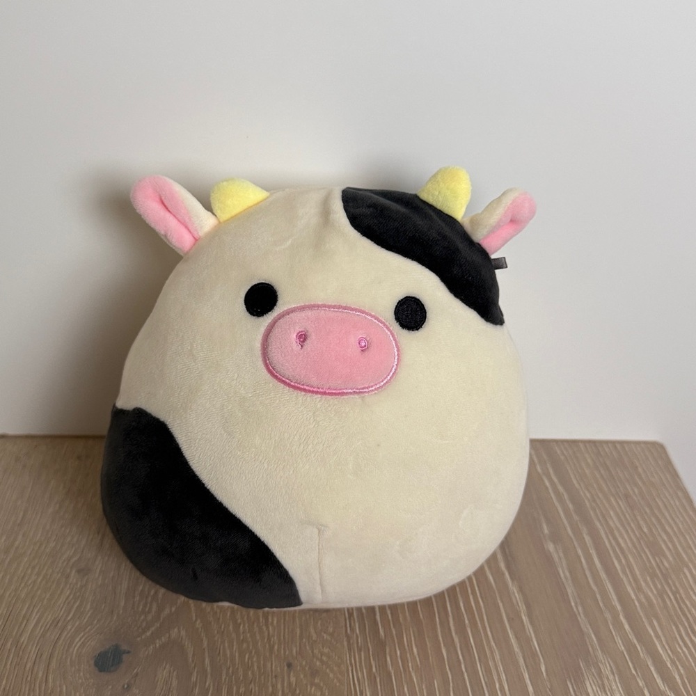 Squishmallows Black and White Cow Plush - Connor the Cow